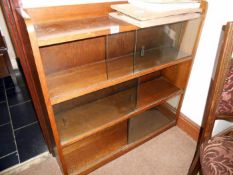 An oak bookcase