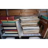 A quantity of LPs and 78s