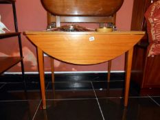 A teak table