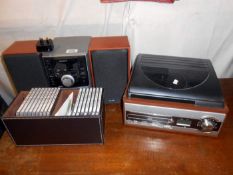 A Sony stereo system, record deck etc