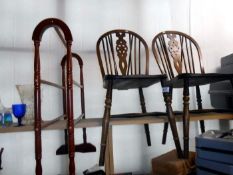 An airer and 2 chairs