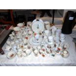 A large quantity of crested ware