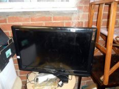 A Toshiba flat screen TV