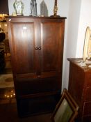 A mahogany cabinet