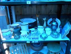 A quantity of china etc, 1 shelf