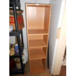 A pine shelf unit