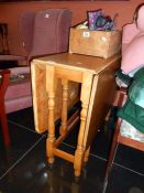 A pine gateleg table