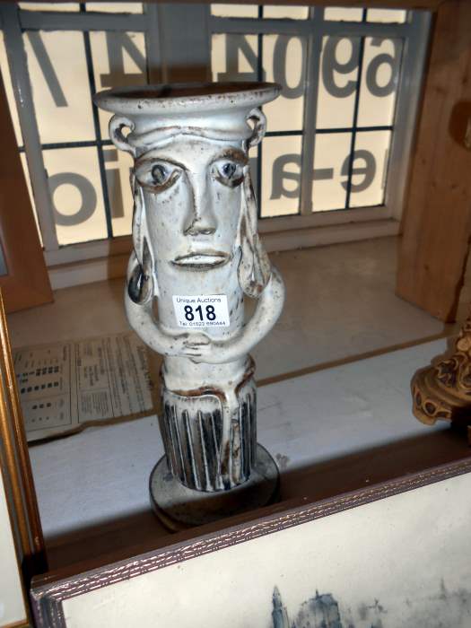 A studio art pottery 'figural' vase