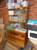 An oak book case / cabinet