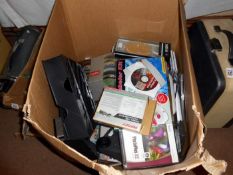 A box of office CDs etc