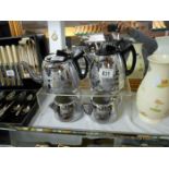 A 4 piece Swan 'Cromolin' tea & coffee service