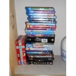 A quantity of Blu-Rays including Ted and DVDs including Disney, Family Guy, box sets etc