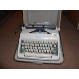 A cased typewriter