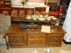 A long carved sideboard base