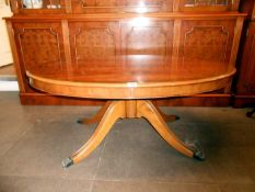 A Harris & Baker oval coffee table