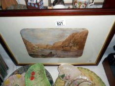 A quantity of framed & glazed Continental watercolours, signed