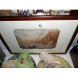 A quantity of framed & glazed Continental watercolours, signed