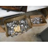 2 boxes of cutlery including Nevada silver, & Viners stainless steel etc.