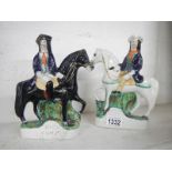 Pair of Staffordshire figures Dick Turpin & Tom King