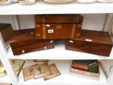 3 Victorian writing boxes for restoration