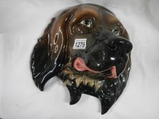 A Beswick Irish Setter wall plaque,