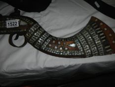 An antique Turkish flintlock rifle inlaid with mother of pearl