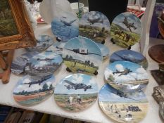 A quantity of Royal Doulton Heroes of the skies collectors plates