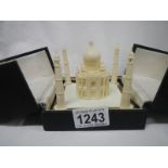 A boxed model of the Taj Mahal