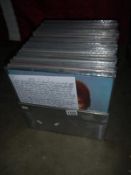 A box of approximately 100 LP records mostly 70's, 80's including David Bowie, Elvis Presley,