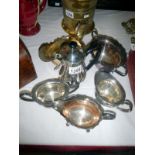Quantity of good silver plate items etc