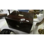 Old Victorian Rosewood ladies travelling box