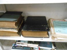 3 family Bibles & a quantity of sheet music