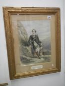 19th century framed & glazed portrait of Scotsman 'William Maberly'