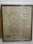 Antique map of Lincolnshire dated 1777,