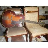 A genuine vintage Hofner President 'Brunette' guitar for restoration