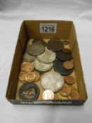 A mixed lot of antique and other coins