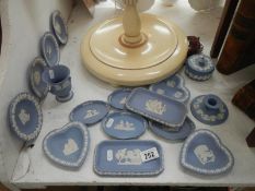 A quantity of Wedgwood pin dishes, vase & plate etc.