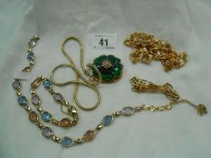 A small quantity of Monet jewellery & other jewellery