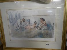 Print named Last rehersals, originally painted by Gordon King Print signed by artist. No.