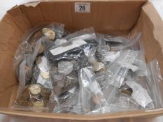 A box of Foreign coins