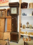 A Victorian 30 hour long case clock (missing weights & pendulum or bell)