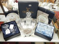 A boxed Gleneagles decanter & glasses,