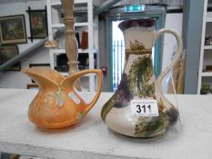 A Cobridge stoneware jug & a Beswick jug