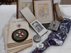An interesting collection of ephemera including early Worcester autographs & old Lincoln City