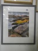 Badachro Bay original watercolour West Ross Scotland by John McNair
