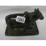 A super Chinese bronze bull,