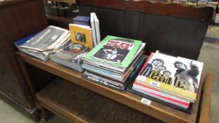A quantity of music books including The Beatles & record collector magazines