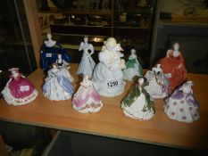 12 Coalport figurines