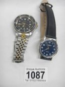 A Tag Heuer quartz wrist watch and one other