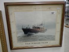 Signed print of the Lincolnshire Poacher signed by the crew